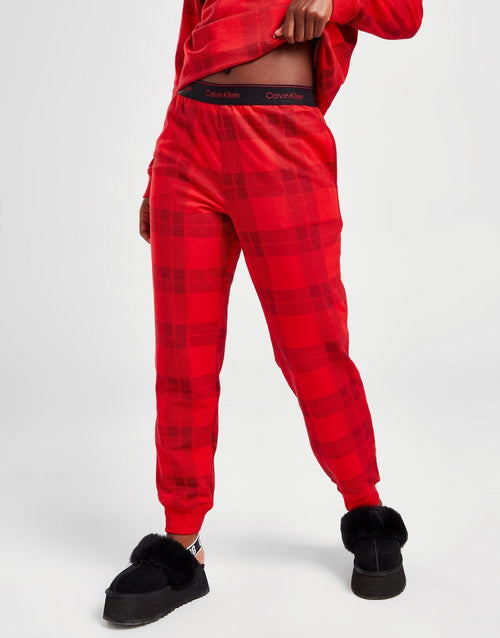 Plaid Tape Joggers