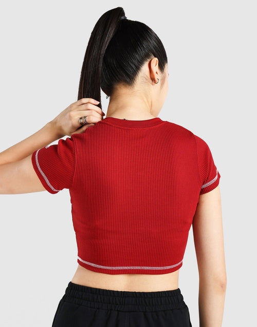 MLB LNY New York Yankees Ribbed T‑Shirt