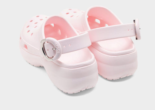 Classic Platform Dipped Metallic Buckle Clog