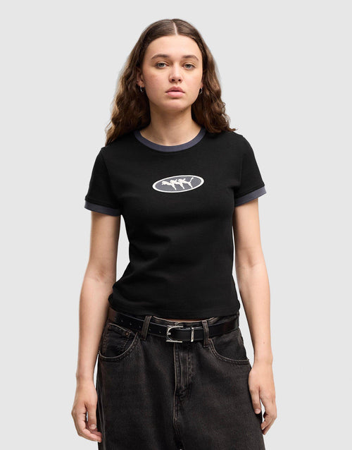 Slim Graphic Ringer T-Shirt