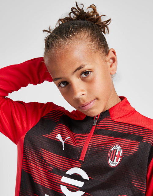 AC Milan Pre Match 1/4 Zip Top Junior
