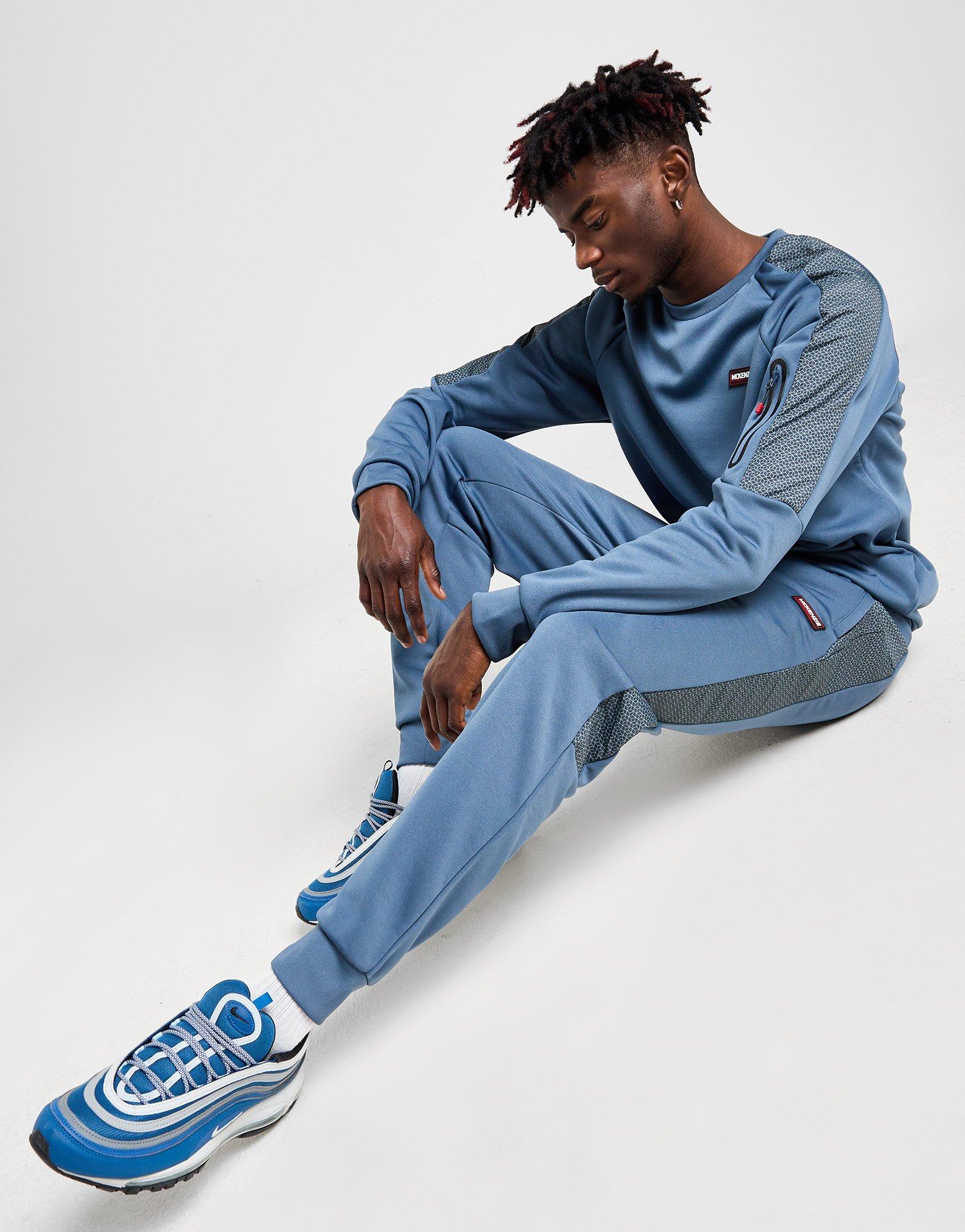 Blue Mckenzie Chaos Poly Fleece Track Pants - JD Sports Malaysia