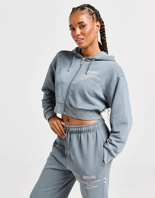 Equate Full Zip Crop Hoodie