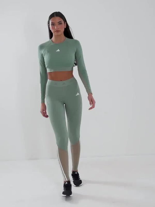 Hyperglam Cropped Long Sleeve Top