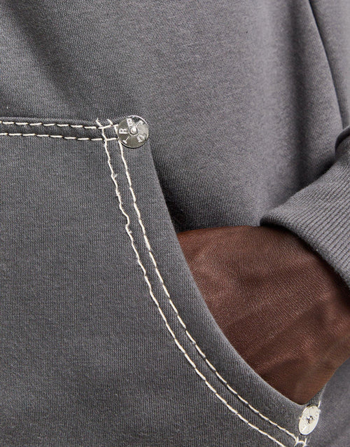 Big T Zip Through Hoodie