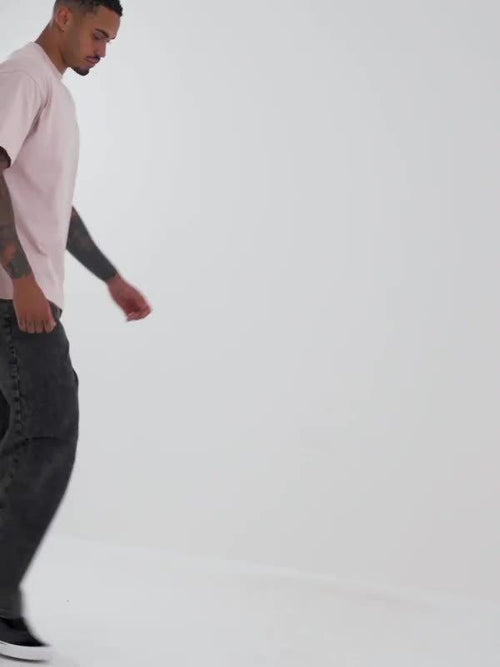 Check-5 Baggy Stonewash Jeans