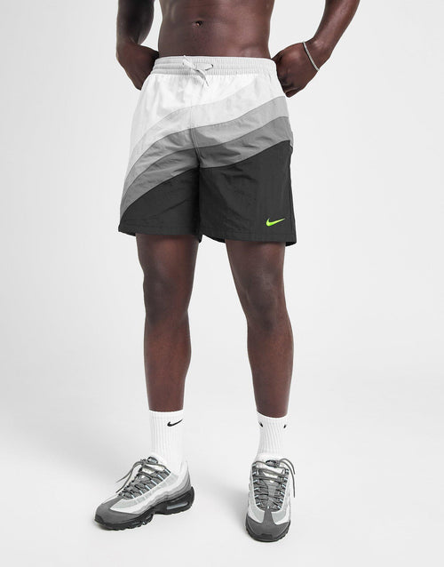 Swim Beach Air Max Colorblock Gray Swimsuit