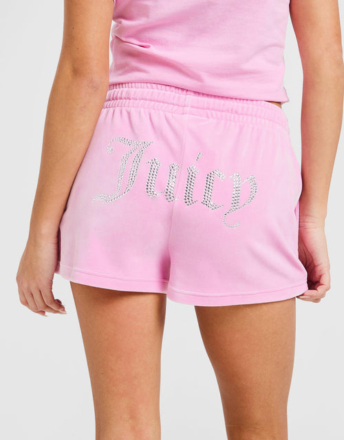 Diamante Heart Logo Shorts