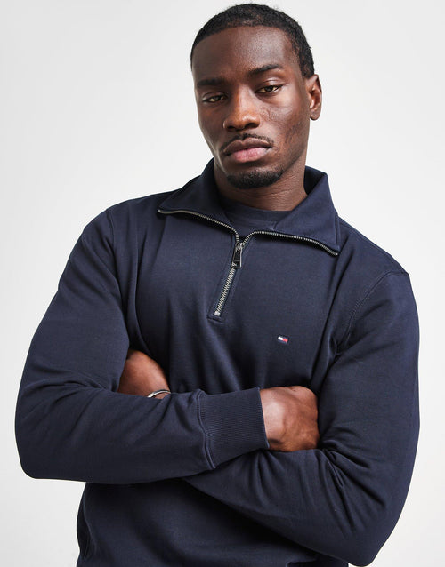 1/2 Zip Small Flag Sweatshirt