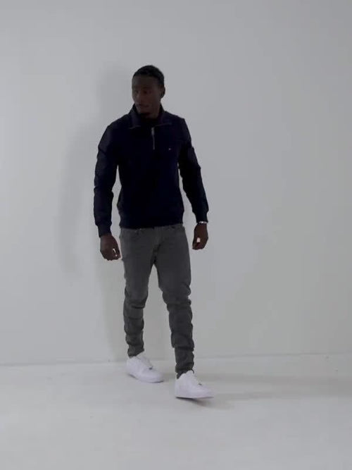 1/2 Zip Small Flag Sweatshirt