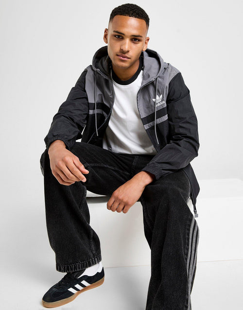 Colour Block Vintage Windbreaker