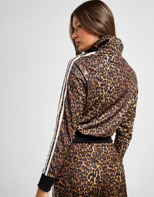 Firebird All Over Leopard Print Track Top
