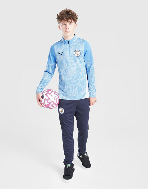 Manchester City FC 1/4 Zip Training Top Junior