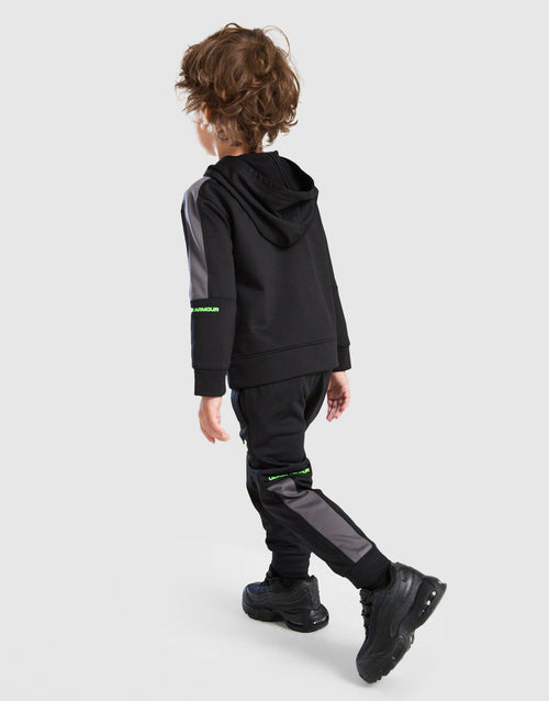 Poly Colour Block 1/4 Zip Tracksuit Infant's