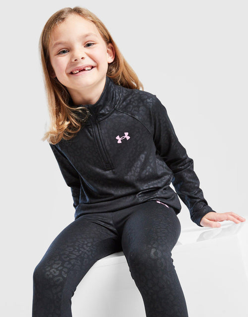 Girls' Leopard Shine 1/4 Zip/Leggings Set Children