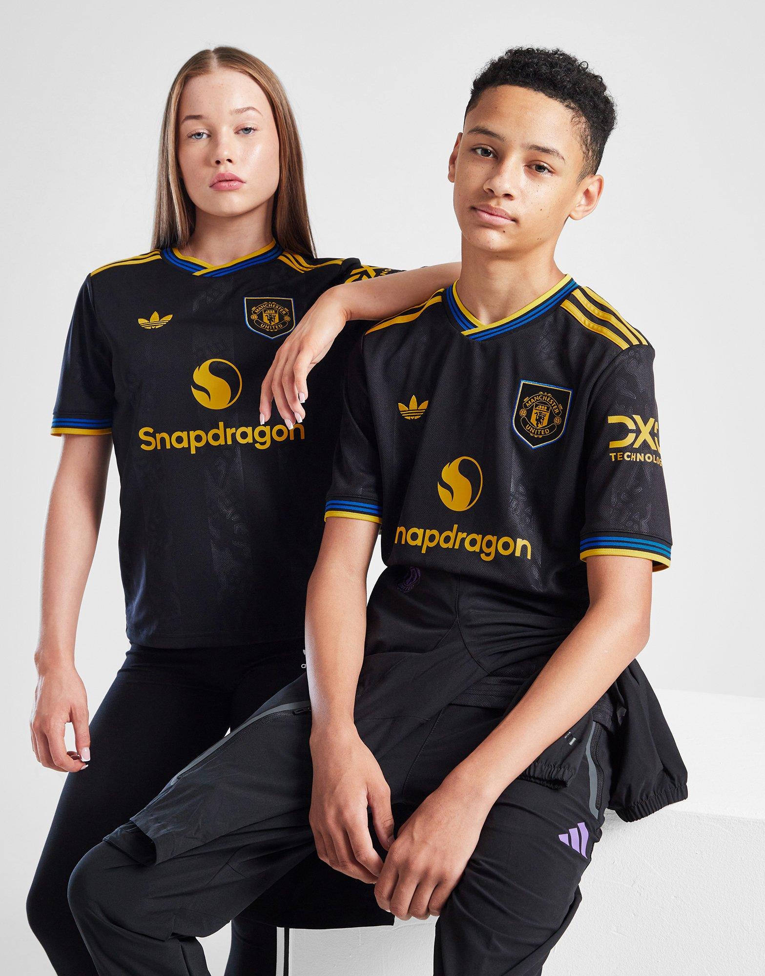 Black adidas Manchester United FC 2025/26 Third Shirt Junior - JD
