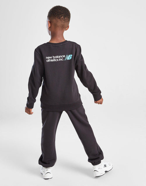 Linear Logo Crew Tracksuit Children