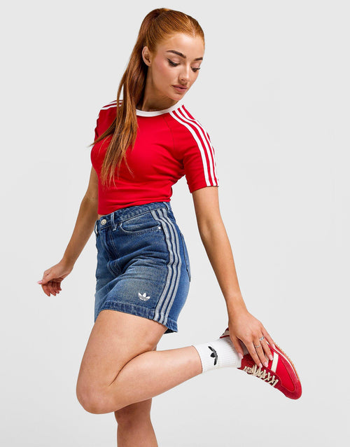 Adicolor 3-Stripes Denim Mini Skirt