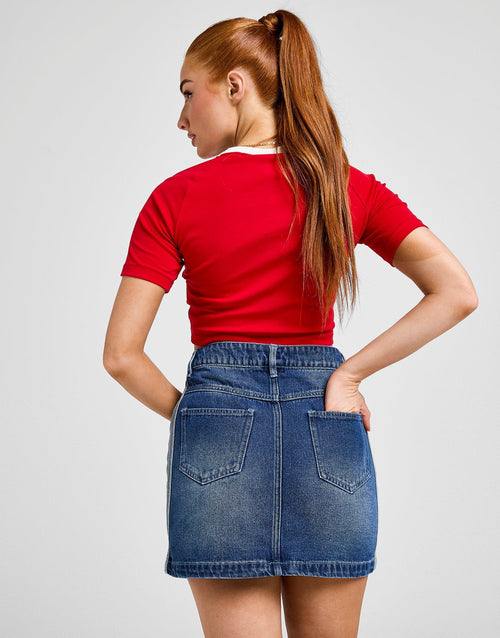 Adicolor 3-Stripes Denim Mini Skirt