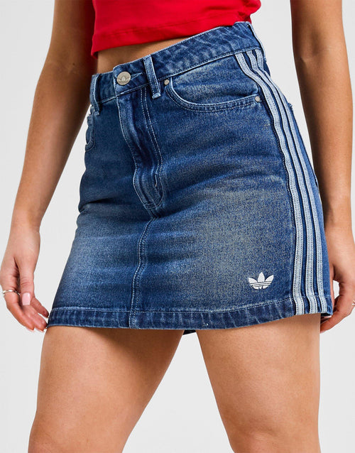 Adicolor 3-Stripes Denim Mini Skirt