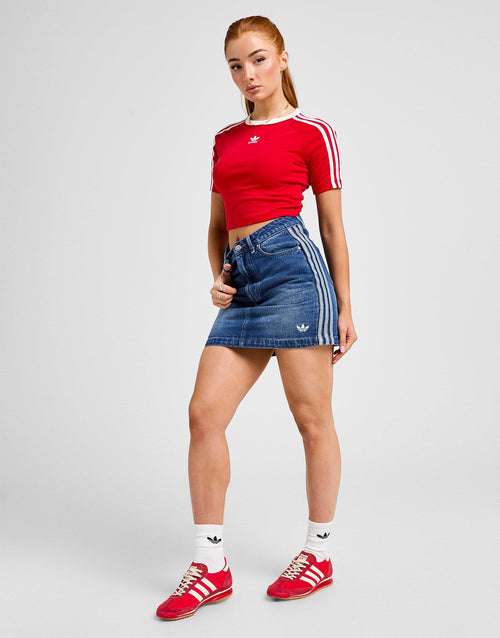 Adicolor 3-Stripes Denim Mini Skirt