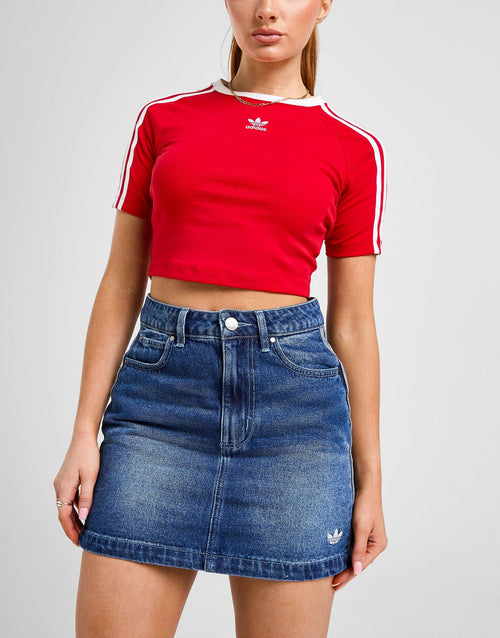 Adicolor 3-Stripes Denim Mini Skirt