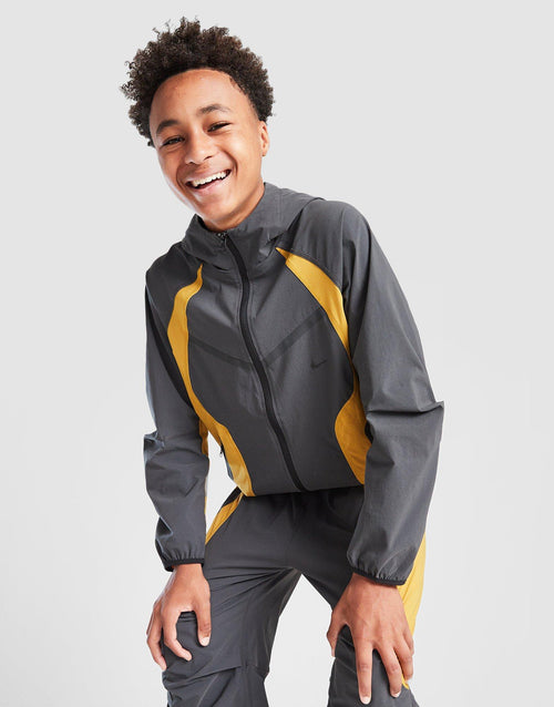 Tech Woven Full Zip Colour Block Jacket Junior's