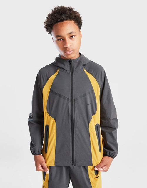 Tech Woven Full Zip Colour Block Jacket Junior's