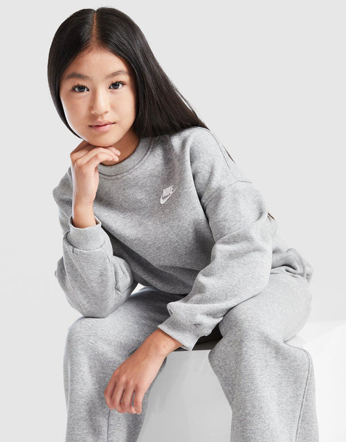 Club Fleece Crop Crew Sweatshirt Junior's