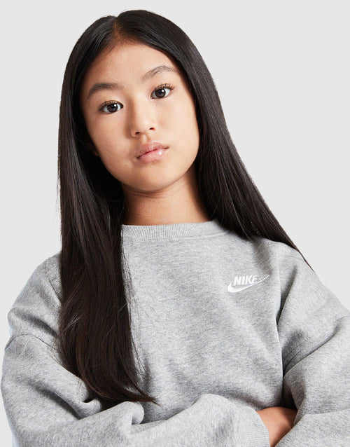 Club Fleece Crop Crew Sweatshirt Junior's