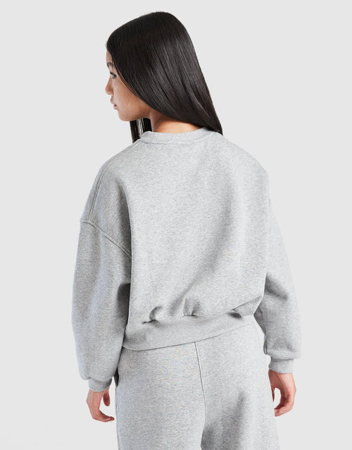 Club Fleece Crop Crew Sweatshirt Junior's