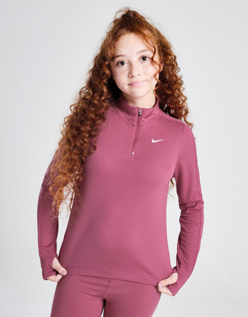 Girls' Dri-FIT Long Sleeve 1/2 Zip Top Junior