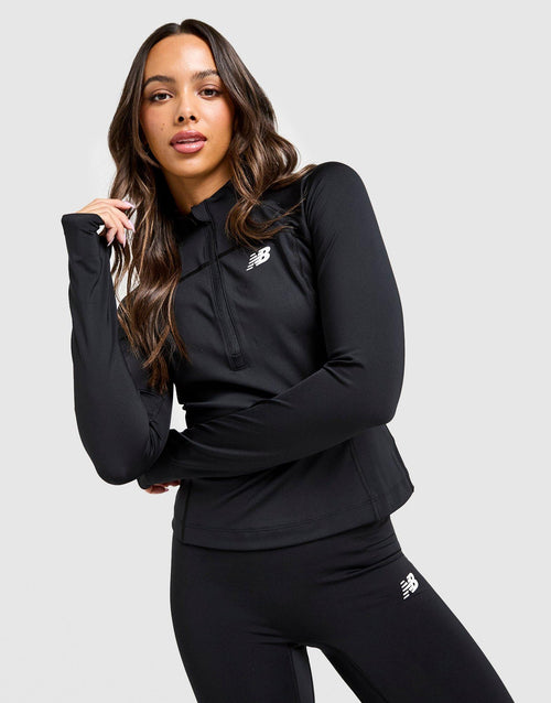 Logo 1/4 Zip Top