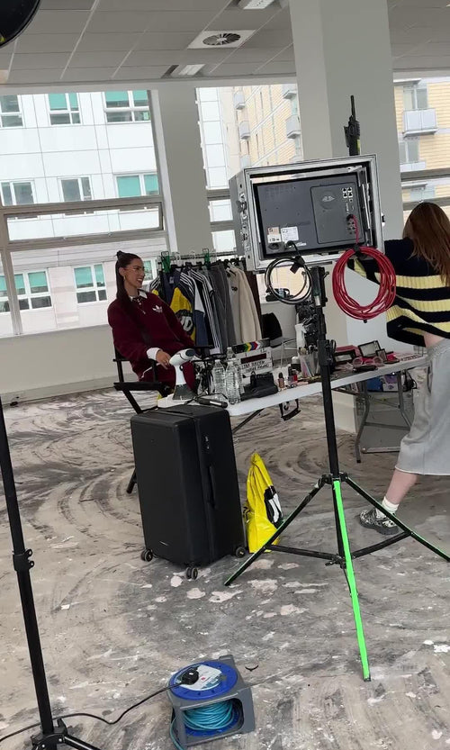 Trefoil Knit Crew Sweatshirt