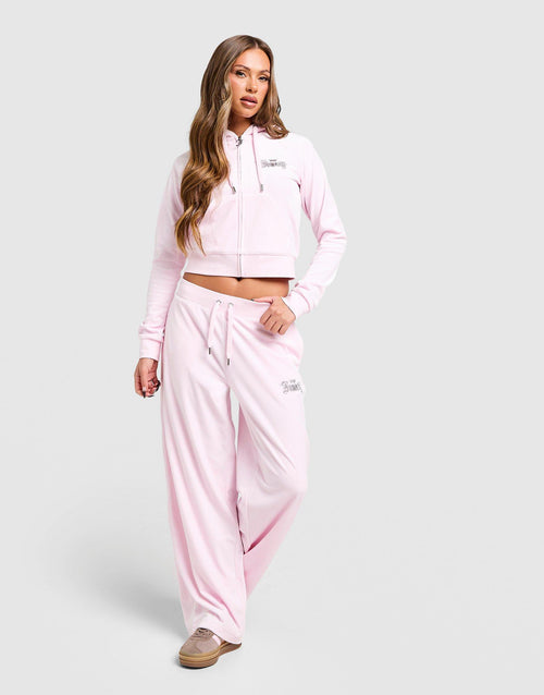 Angel Velour Diamante Hoodie