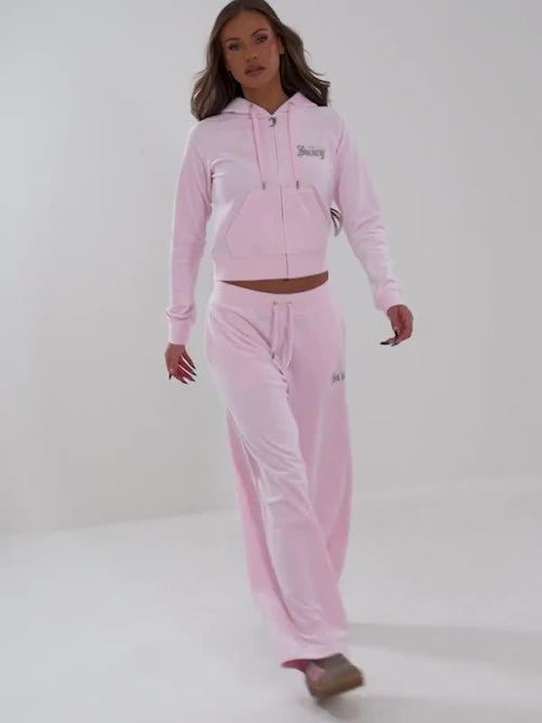 Angel Velour Diamante Hoodie