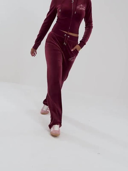 Crown Velour Corset Hoodie
