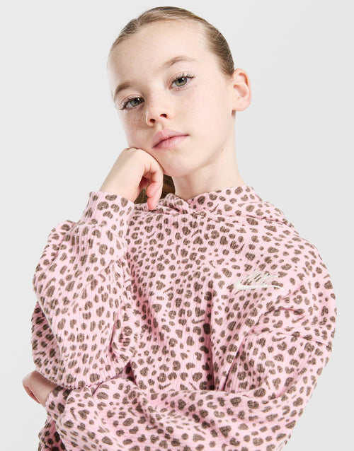 Ribbed Leopard Print Tracksuit Children's