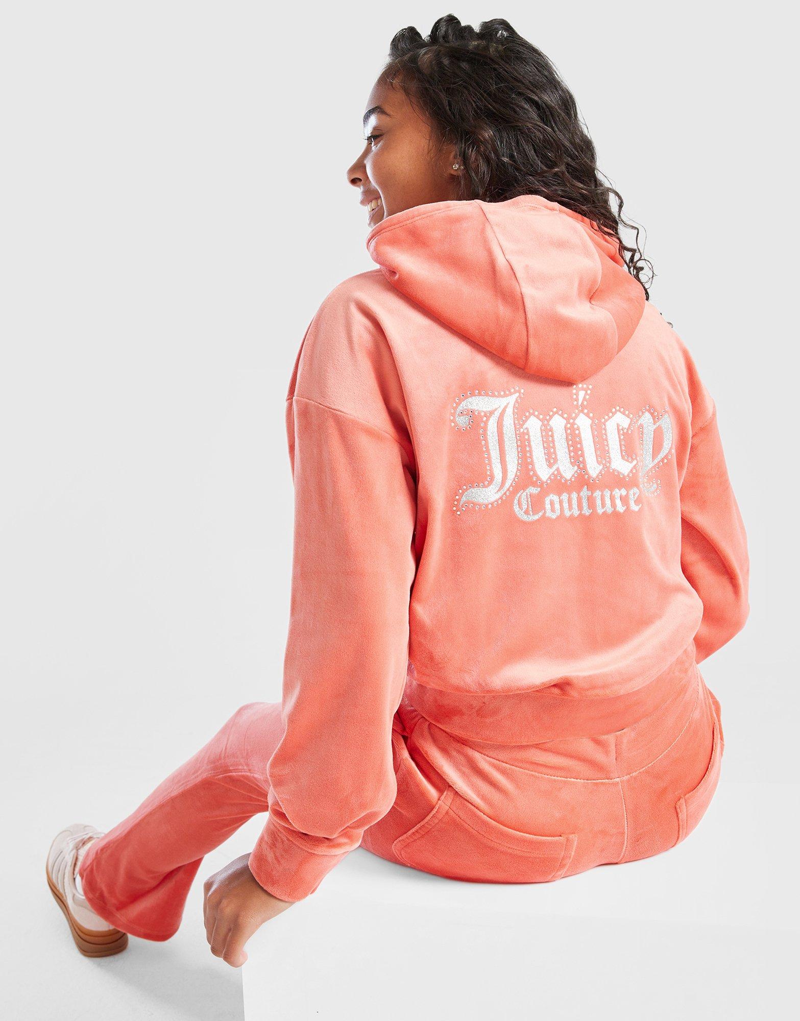 Orange Juicy Couture Girls' Crop Full Zip Flare Tracksuit Junior