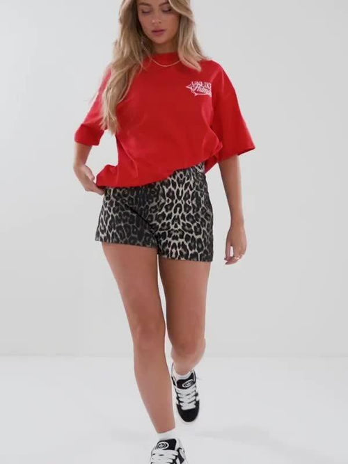Leopard Mom Shorts