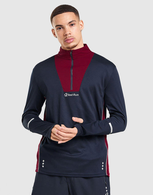 Crimson Wave Tech 1/4 Zip Top