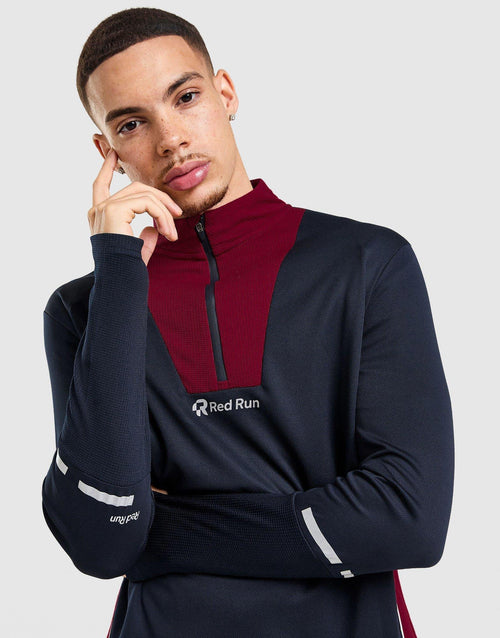 Crimson Wave Tech 1/4 Zip Top