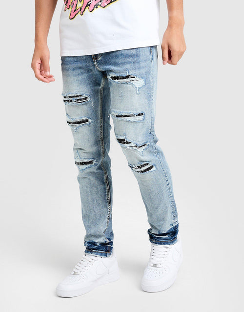 Paze Slim Ripped Jeans