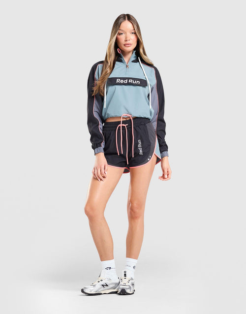 Outer Space Colour Block Crop Windbreaker