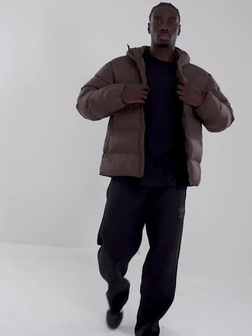 Tonal Hooded Puffer Jacket