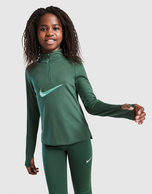 Girls' Swoosh 1/2 Zip Top Junior