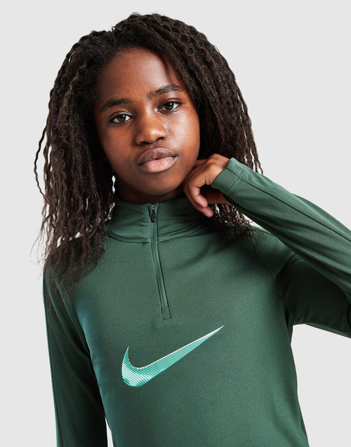 Girls' Swoosh 1/2 Zip Top Junior