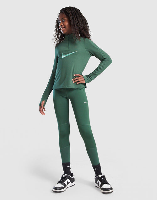 Girls' Swoosh 1/2 Zip Top Junior