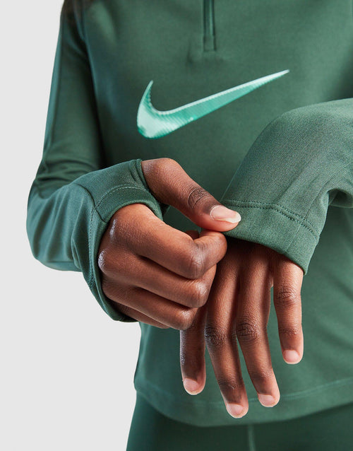 Girls' Swoosh 1/2 Zip Top Junior