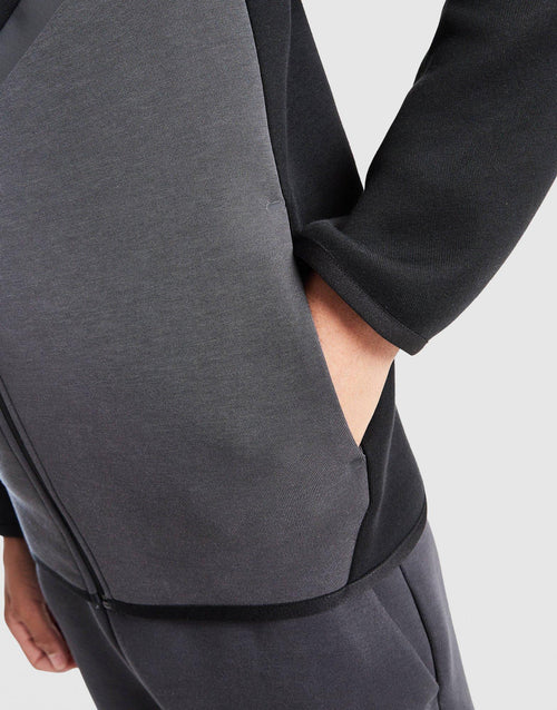 Tech Colour Block Full Zip Hoodie